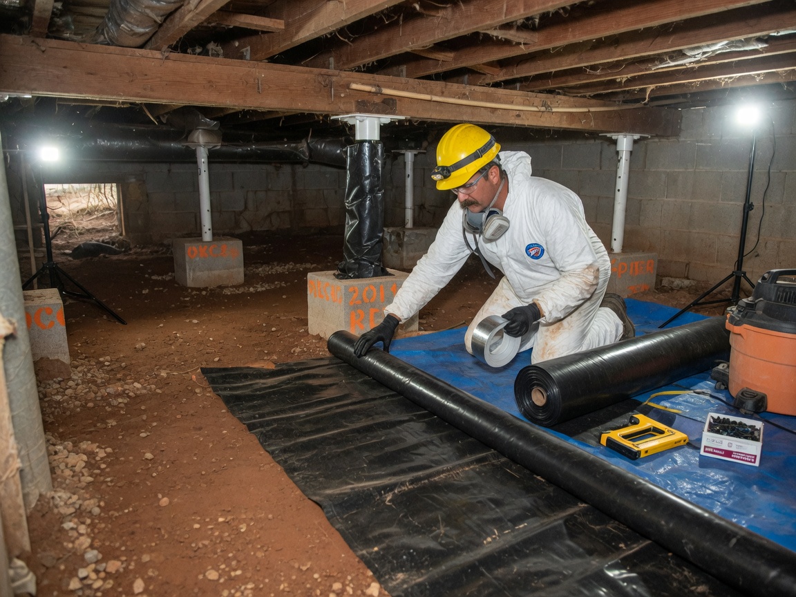 crawl space repair in Broken Arrow