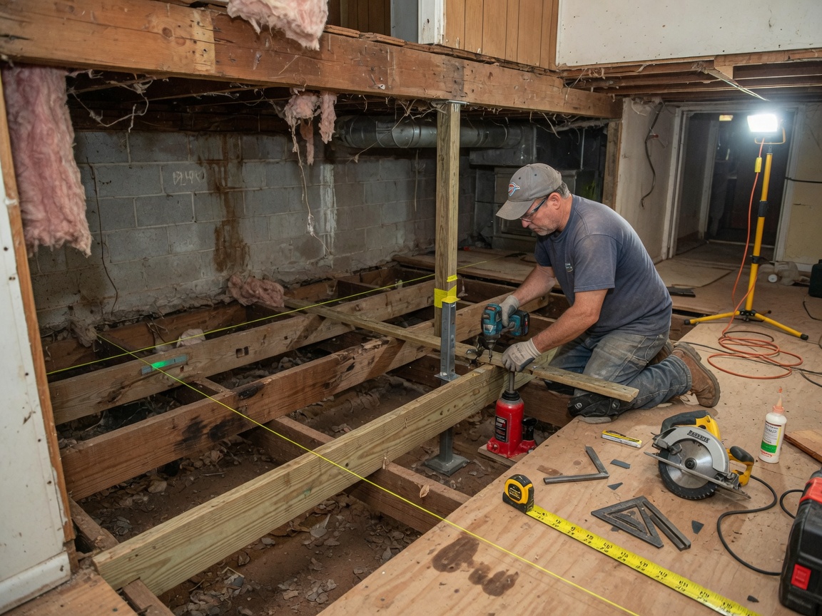 crawl space repair in Bixby